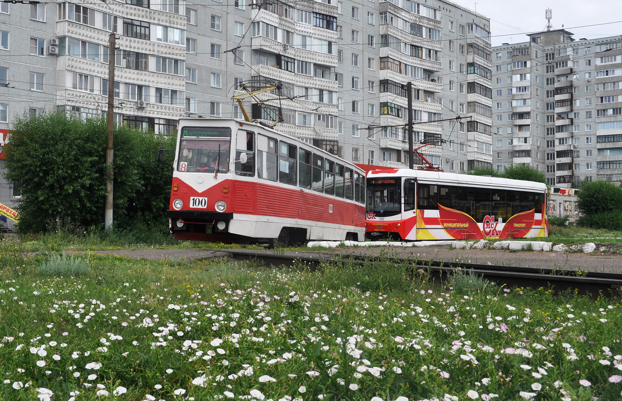 Омск, 71-605 (КТМ-5М3) № 100; Омск — Конечные станции и разворотные кольца