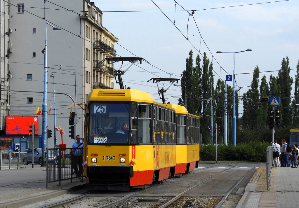 Варшава, Konstal 105Ne № 1396