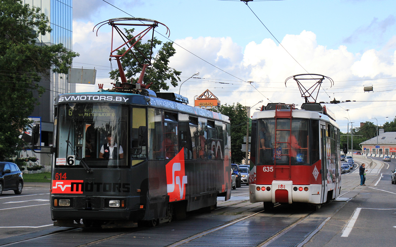 Витебск, БКМ 60102 № 614; Витебск, БКМ 62103 № 635