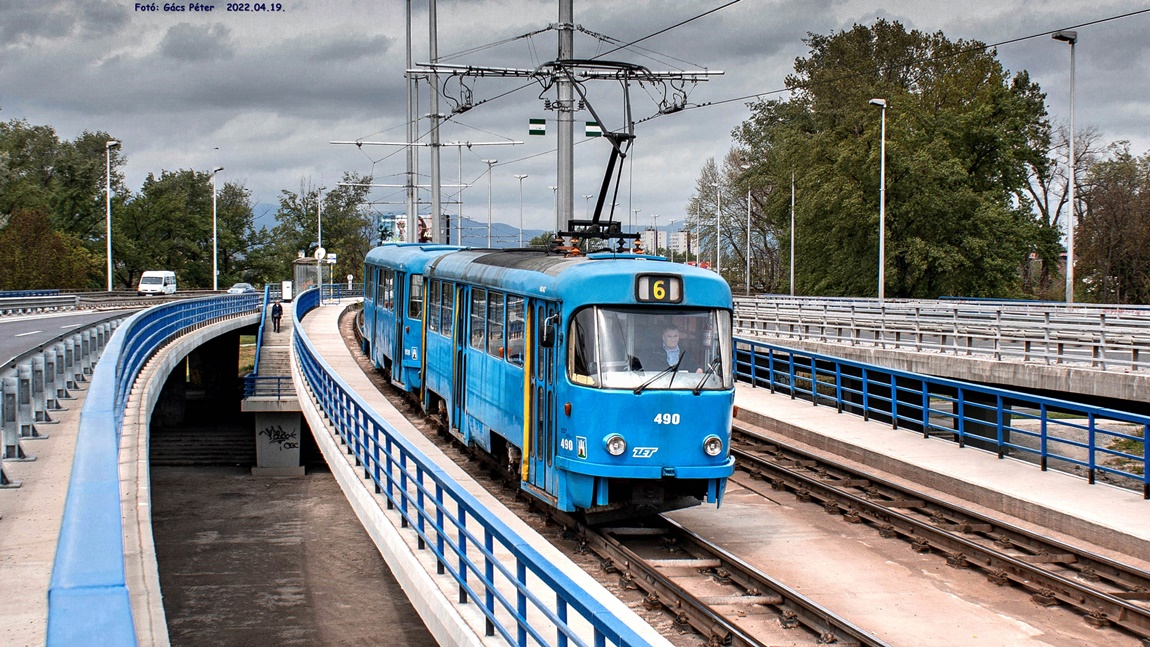 Загреб, Tatra T4YU № 490