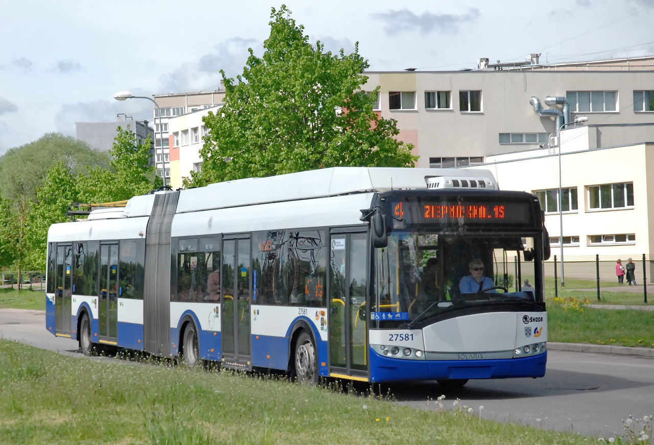 Рига, Škoda 27Tr Solaris III № 27581 Рига, Škoda 27Tr Solaris III № 27581
