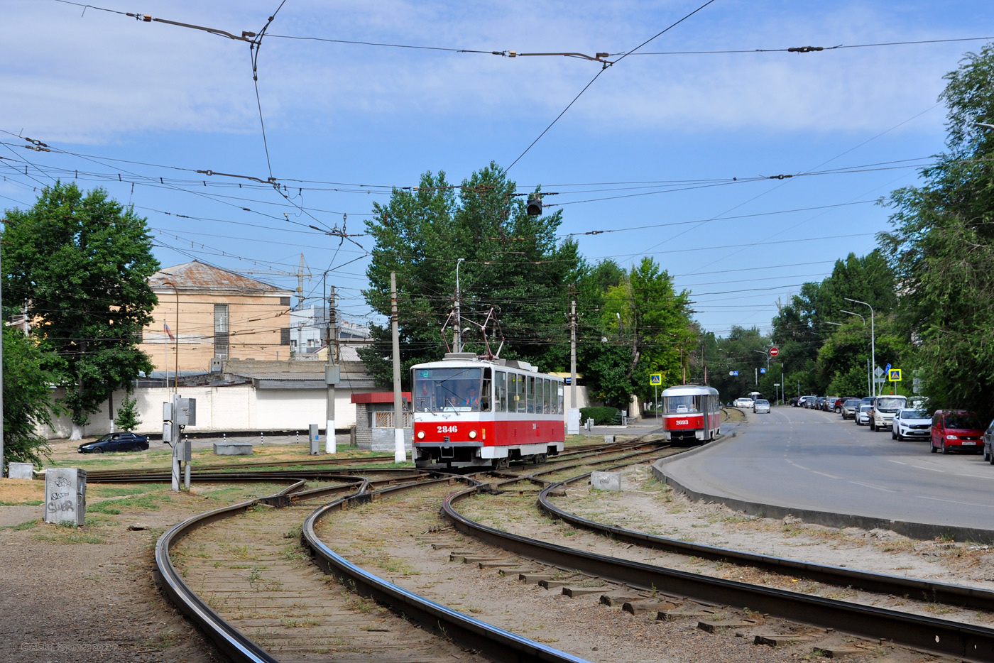 Волгоград, Tatra T6B5SU № 2846; Волгоград, Tatra T3SU № 2693