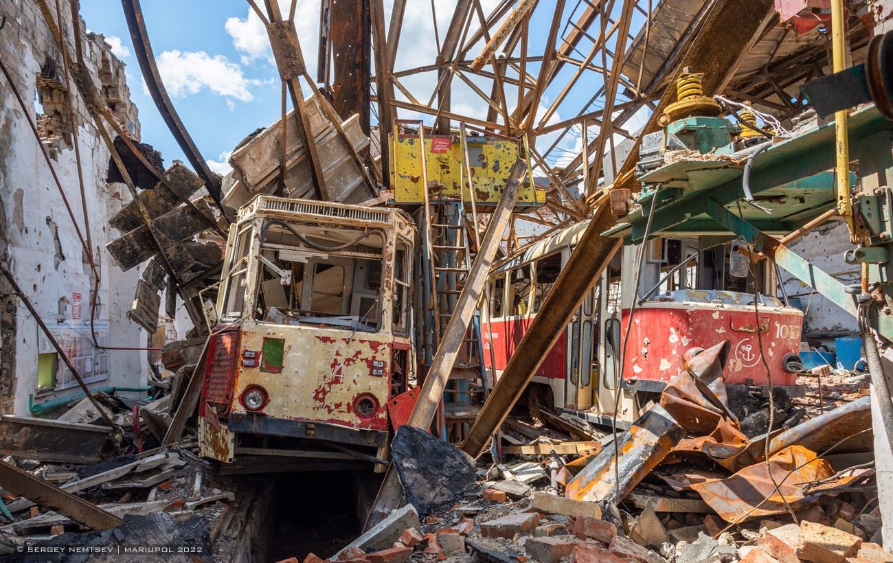 Мариуполь, 71-605 (КТМ-5М3) № УВ-84; Мариуполь, Tatra T3SUCS № 1016