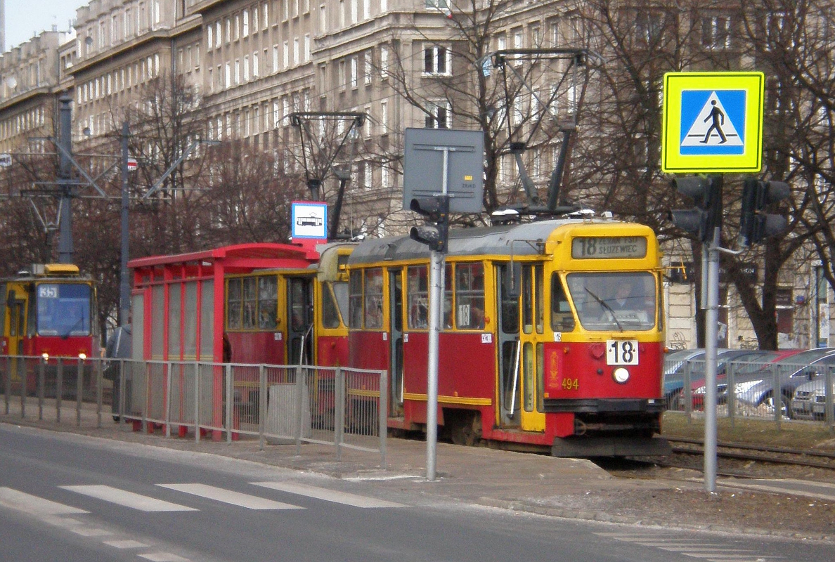 Варшава, Konstal 13N № 494