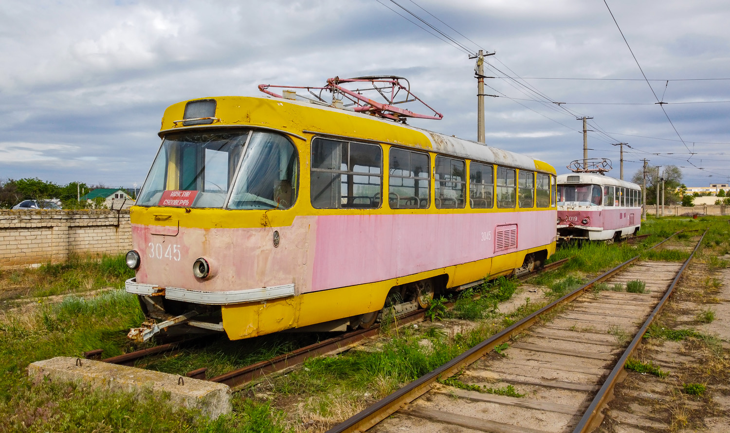 Волгоград, Tatra T3SU (двухдверная) № 3045