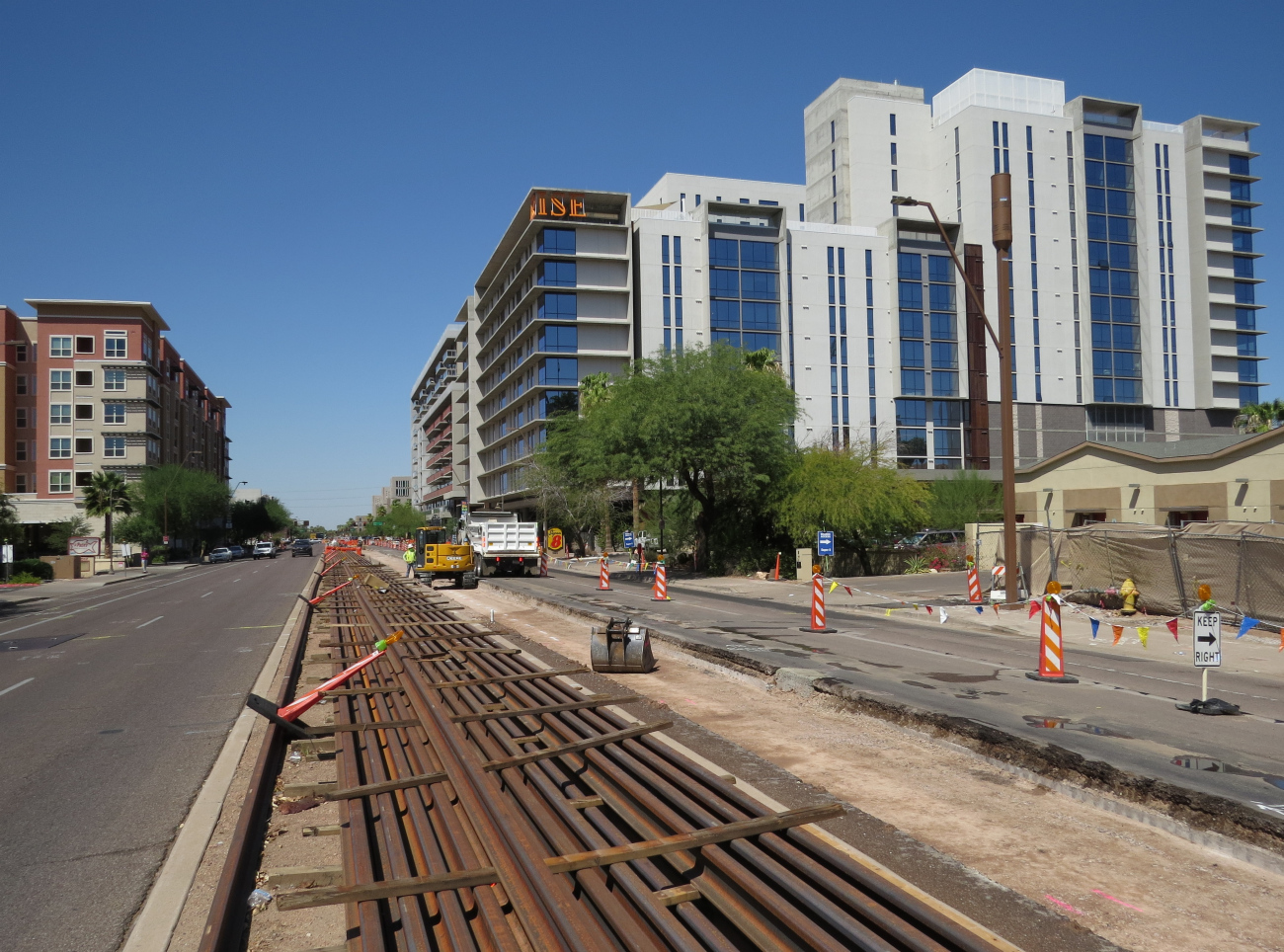 Финикс — Строительство трамвая в Темпе