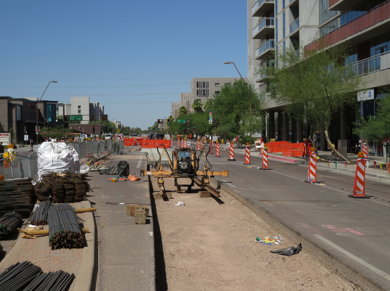 Финикс — Строительство трамвая в Темпе