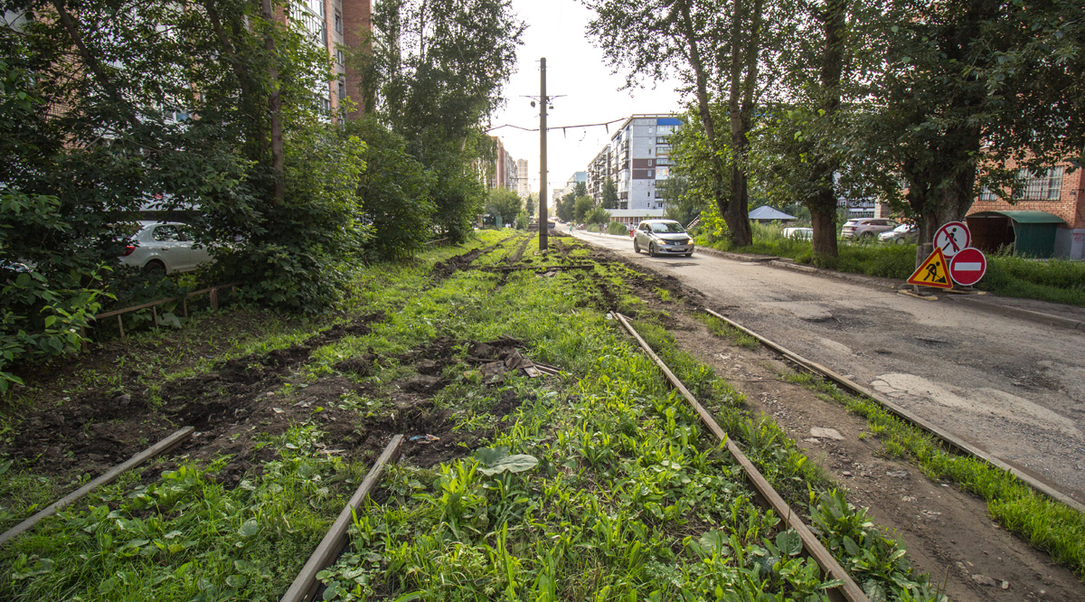 Томск — Ремонты трамвайных путей и контактной сети