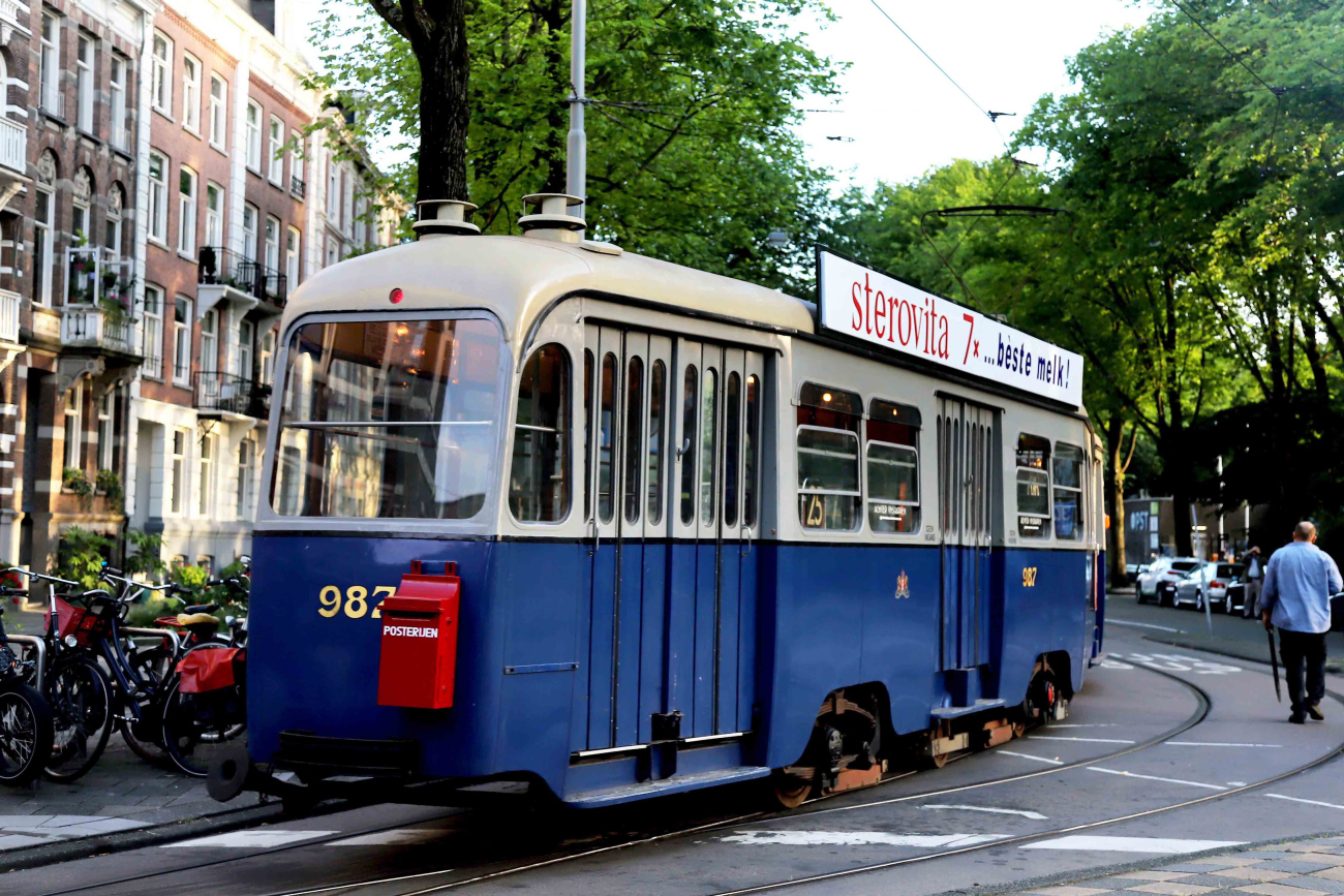 Амстердам, Трёхосный прицепной Werkspoor № 987