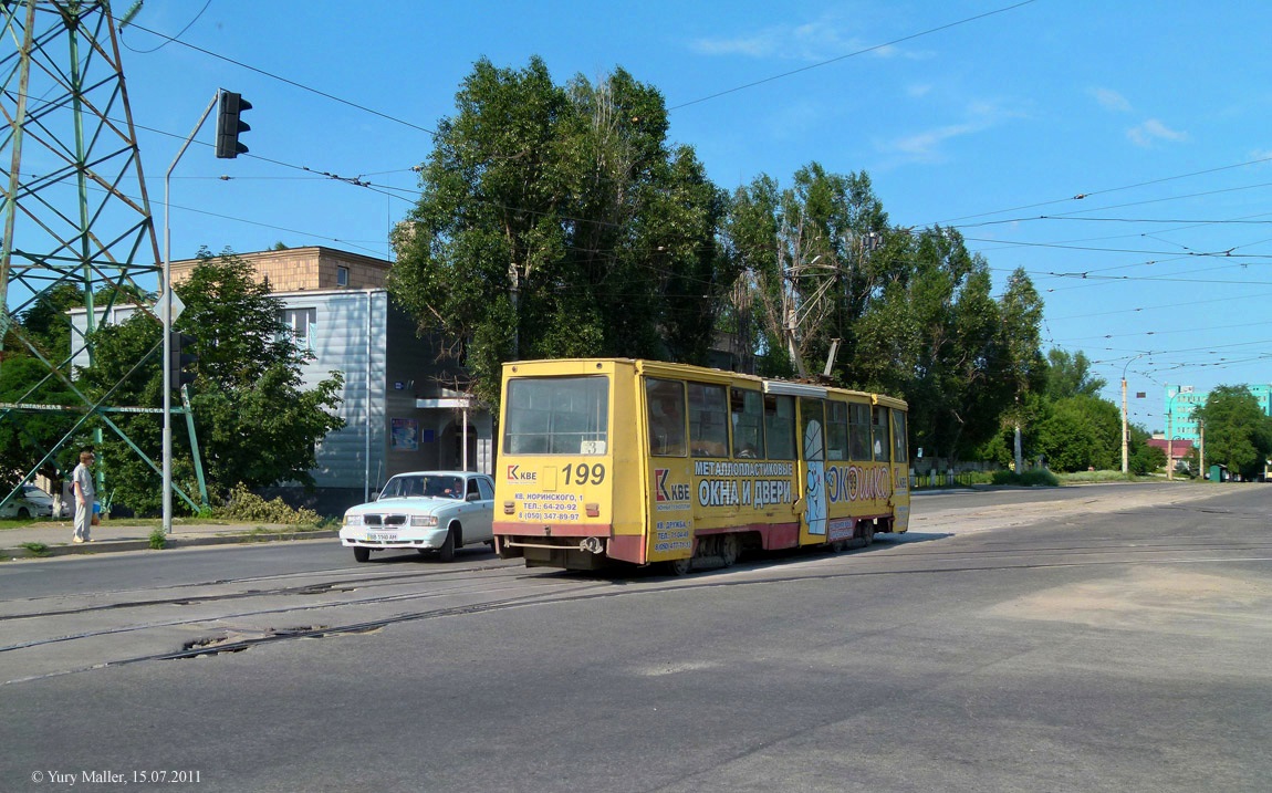 Луганск, 71-605 (КТМ-5М3) № 199; Луганск — Трамвайные линии и инфраструктура