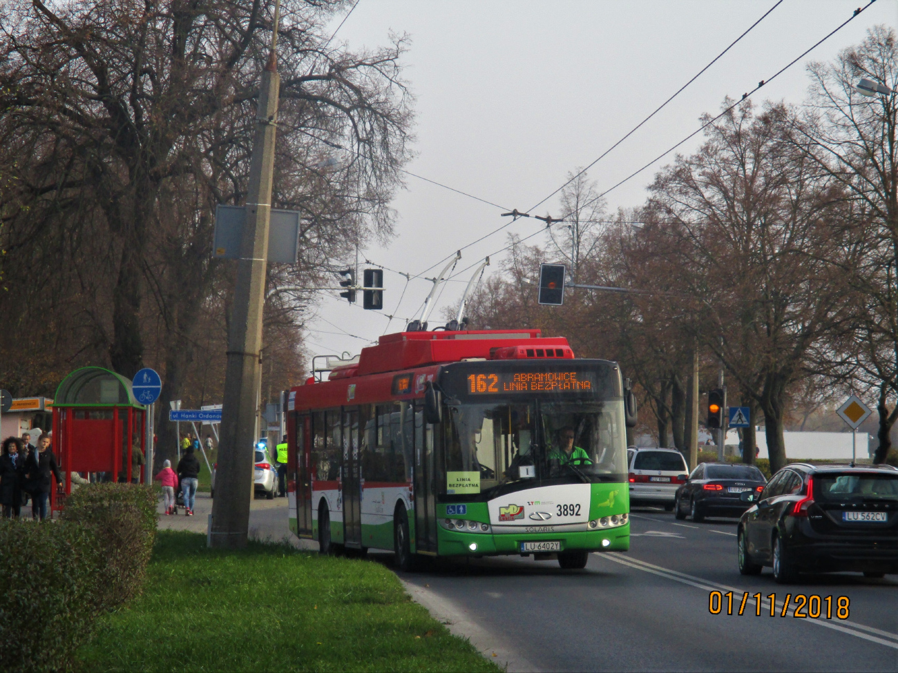 Люблин, Solaris Trollino III 12 M № 3892