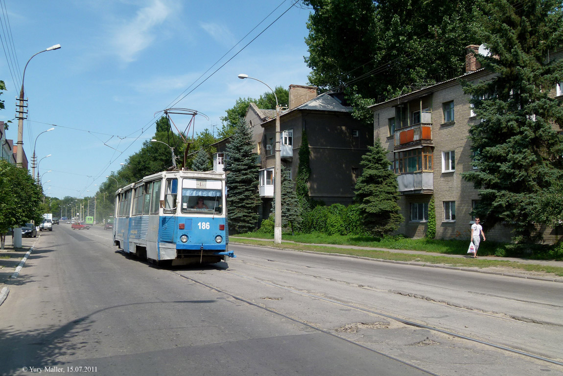 Луганск, 71-605 (КТМ-5М3) № 186