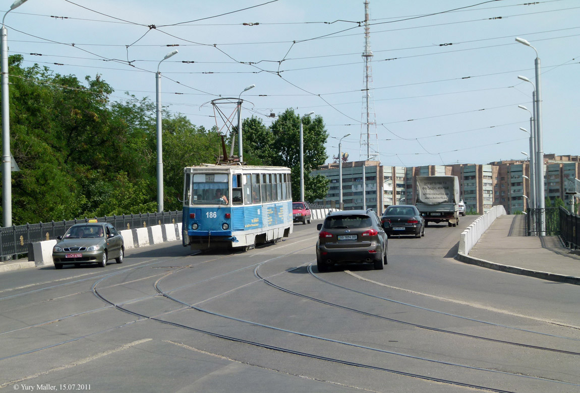 Луганск, 71-605 (КТМ-5М3) № 186