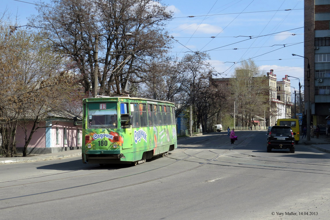 Луганск, 71-605 (КТМ-5М3) № 180; Луганск — Трамвайные линии и инфраструктура