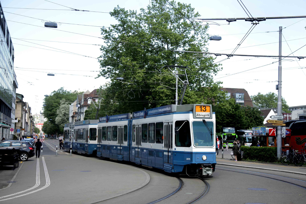 Цюрих, SWP/SIG/BBC Be 4/6 "Tram 2000" № 2076