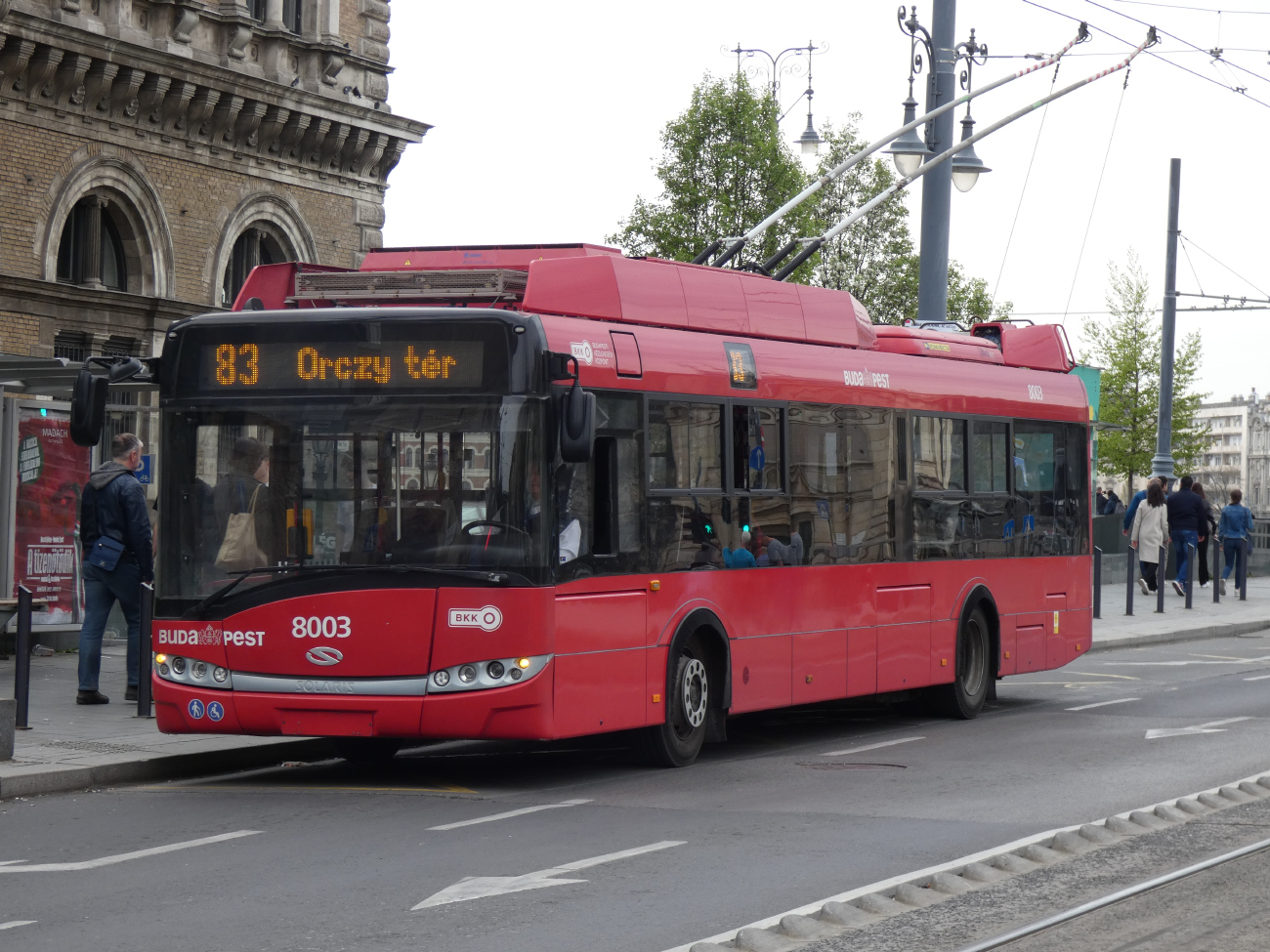 Будапешт, Solaris Trollino III 12 Škoda № 8003