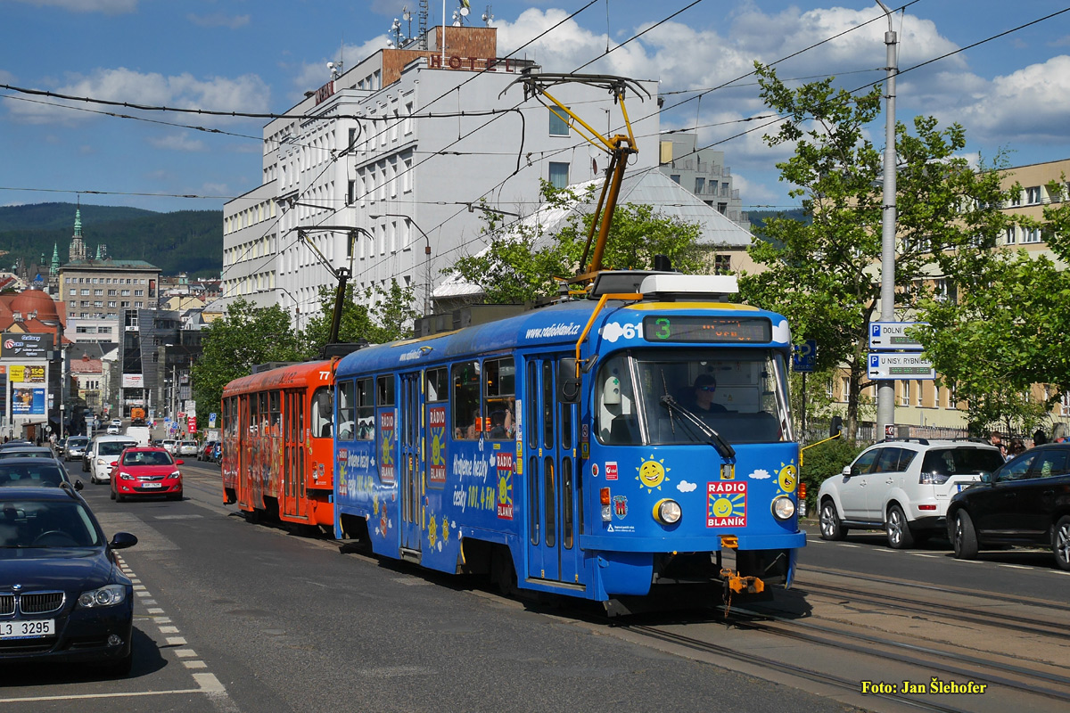 Liberec ― Jablonec nad Nisou, Tatra T3R.SLF nr. 61