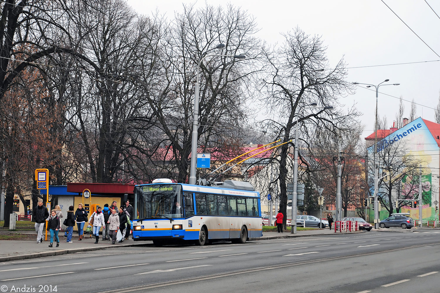 Острава, Škoda 21Tr № 3312