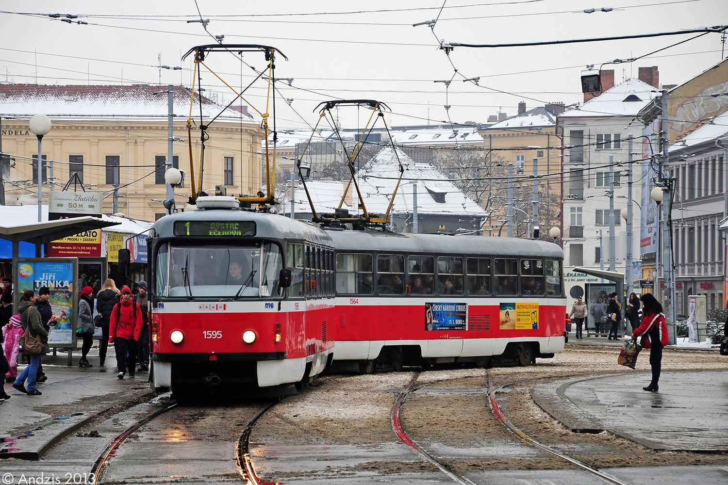 Брно, Tatra T3P № 1595