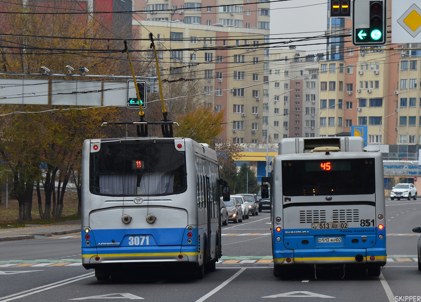 Almaty, YoungMan JNP6120GDZ (Neoplan Kazakhstan) Br. 3071; Almaty — Miscellaneous photos