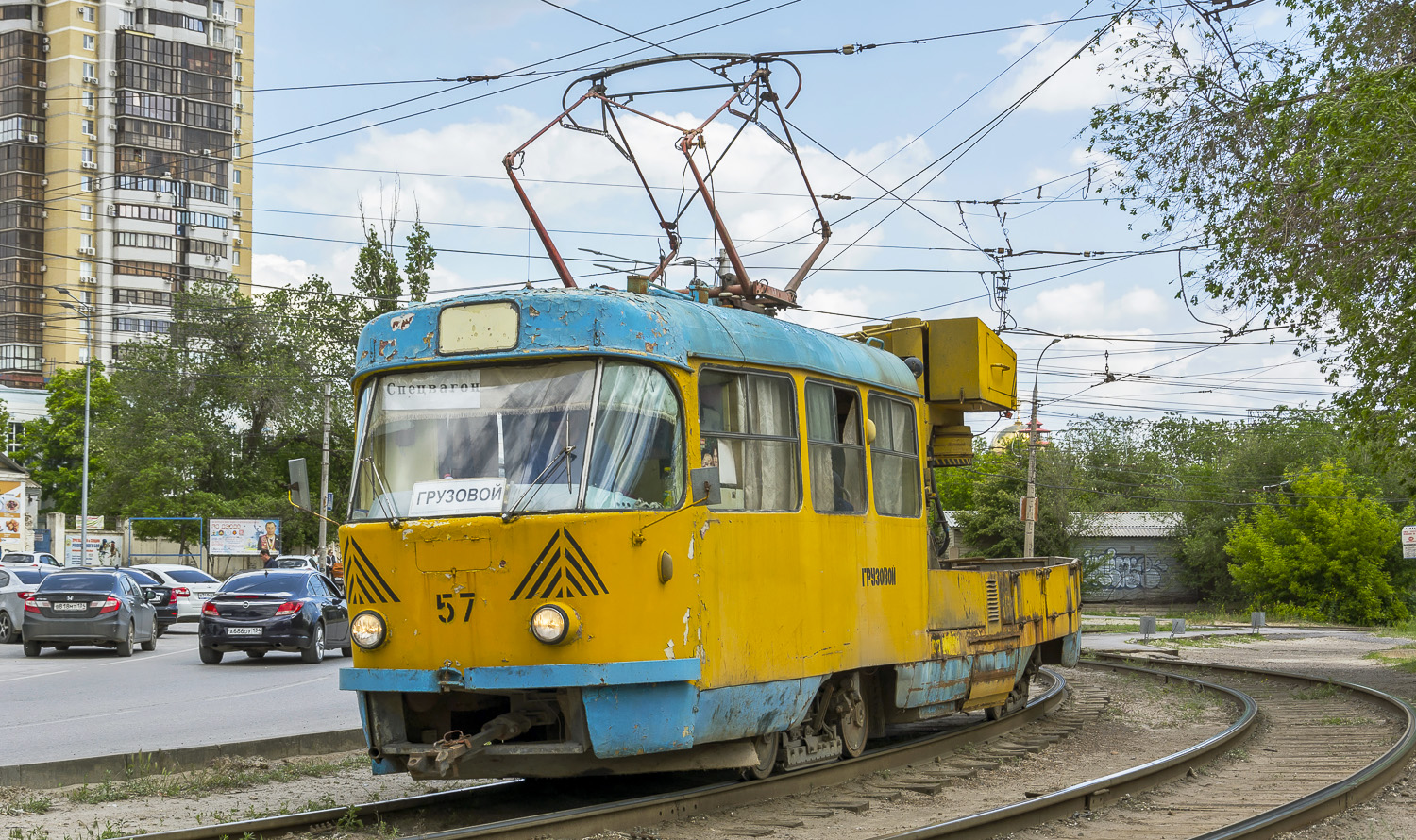 Волгоград, Tatra T3SU (двухдверная) № 57 Волгоград, Tatra T3SU (двухдверная) № 57