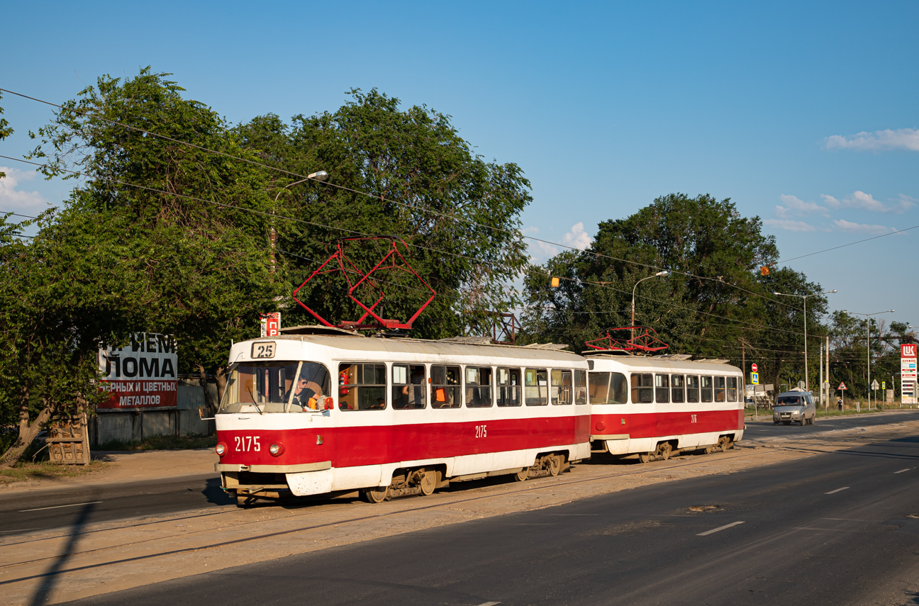 Самара, Tatra T3SU (двухдверная) № 2175