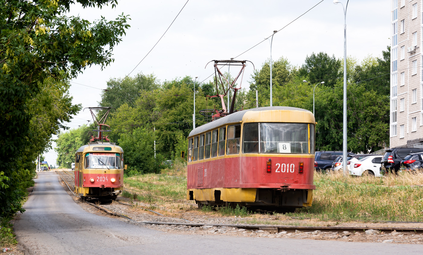 Уфа, Tatra T3D № 2034; Уфа, Tatra T3D № 2010