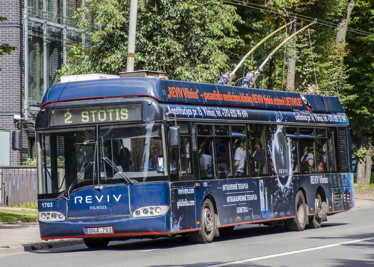 Vilnius, Solaris Trollino II 15 AC № 1703
