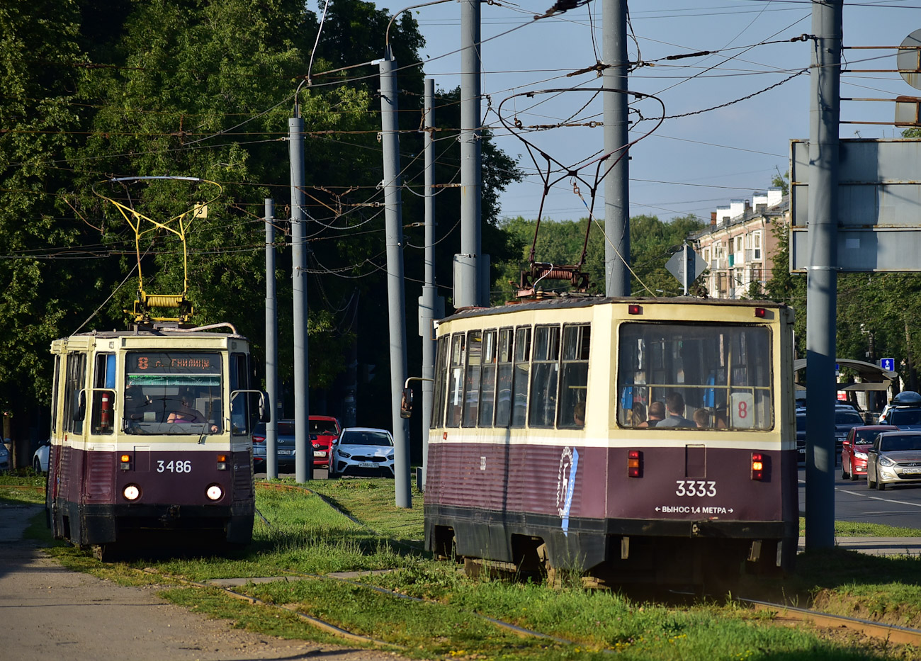 Нижний Новгород, 71-605 (КТМ-5М3) № 3486; Нижний Новгород, 71-605 (КТМ-5М3) № 3333