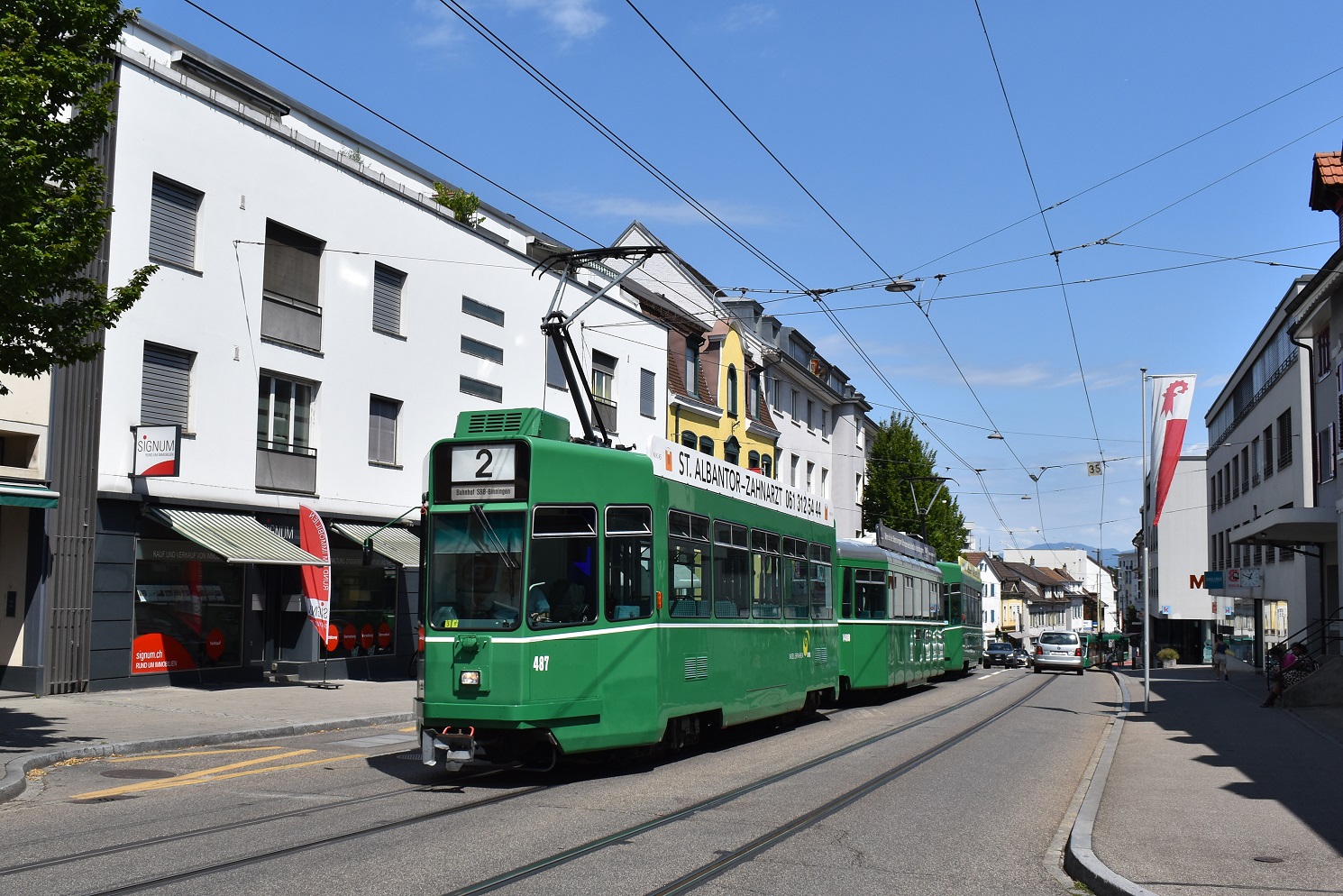 Базель, Schindler/SIG/BBC Be 4/4 № 487 Базель, Schindler/SIG/BBC Be 4/4 № 487