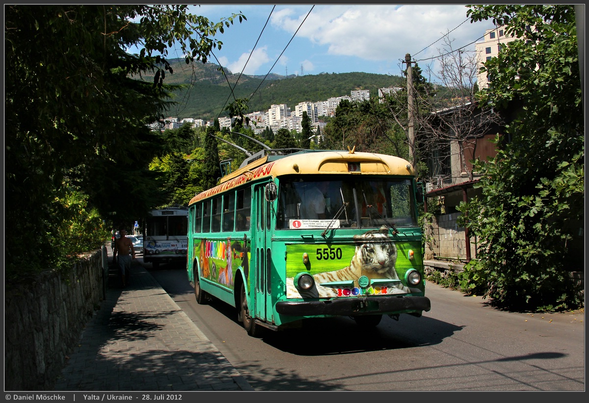 Крымский троллейбус, Škoda 9Tr21 № 5550