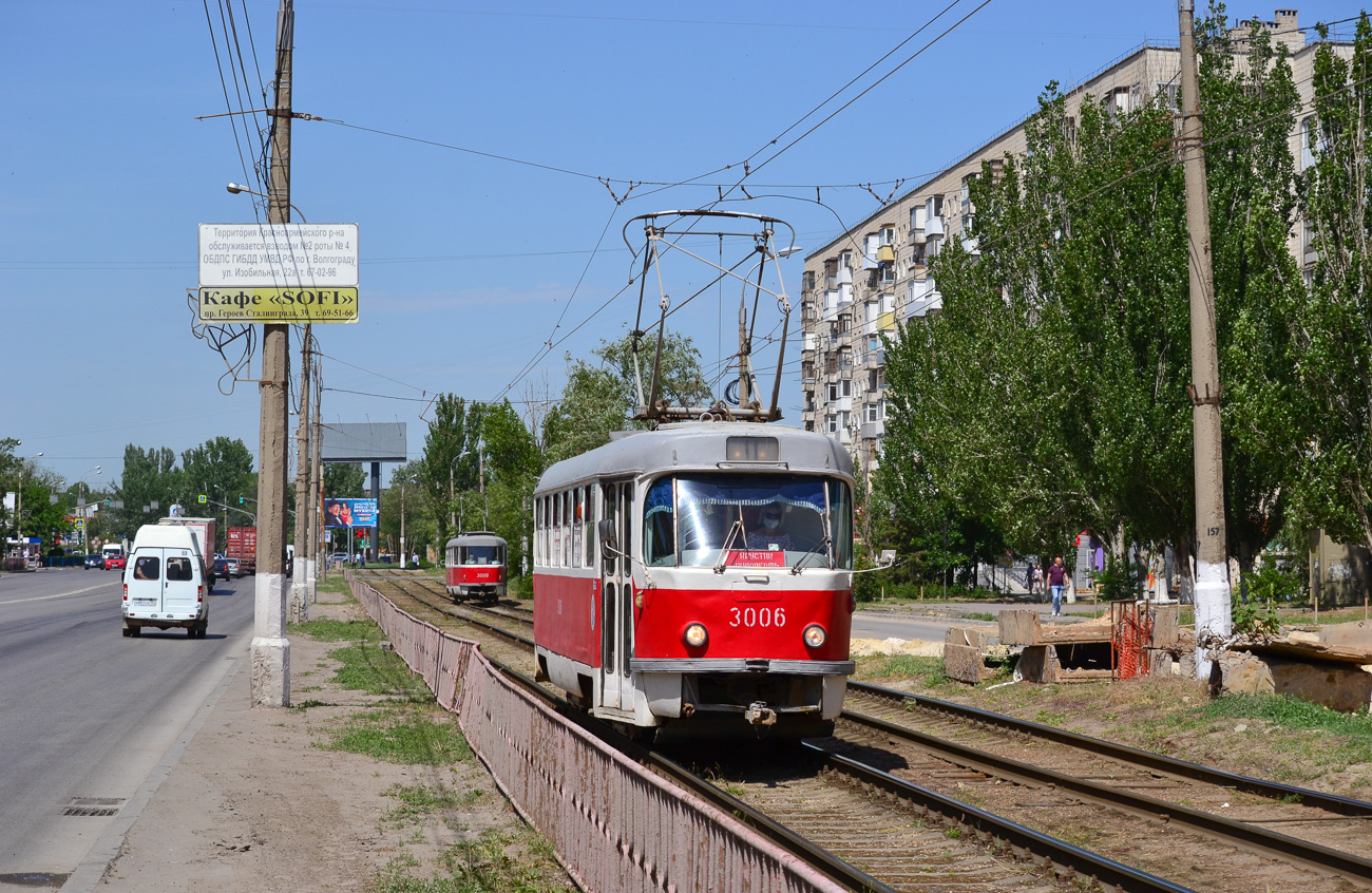 Volgograd, Tatra T3SU (2-door) # 3006