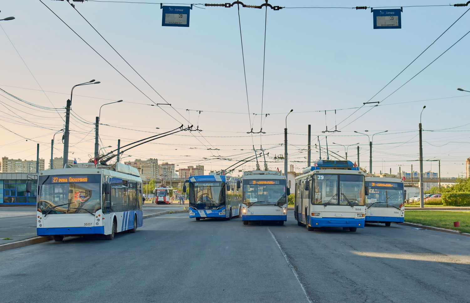 Sanktpēterburga, Trolza-5265.00 “Megapolis” № 3507; Sanktpēterburga, BTZ-52768Т № 1866