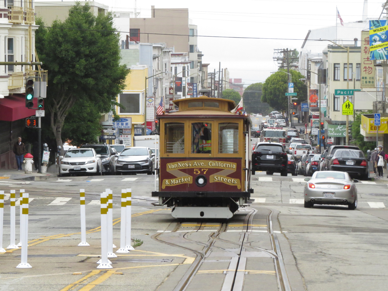 San Francisco Bay Area, California cable car № 57; San Francisco Bay Area — Cable Car Lines and Infrastructure