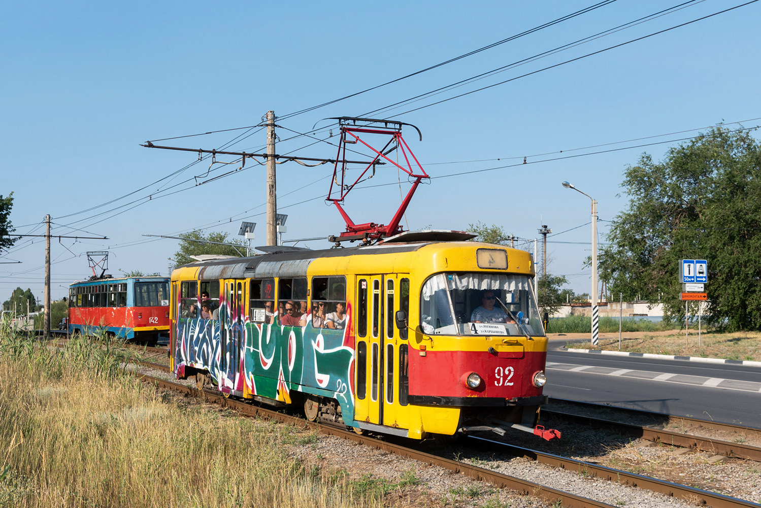 Волжский, Tatra T3SU № 92