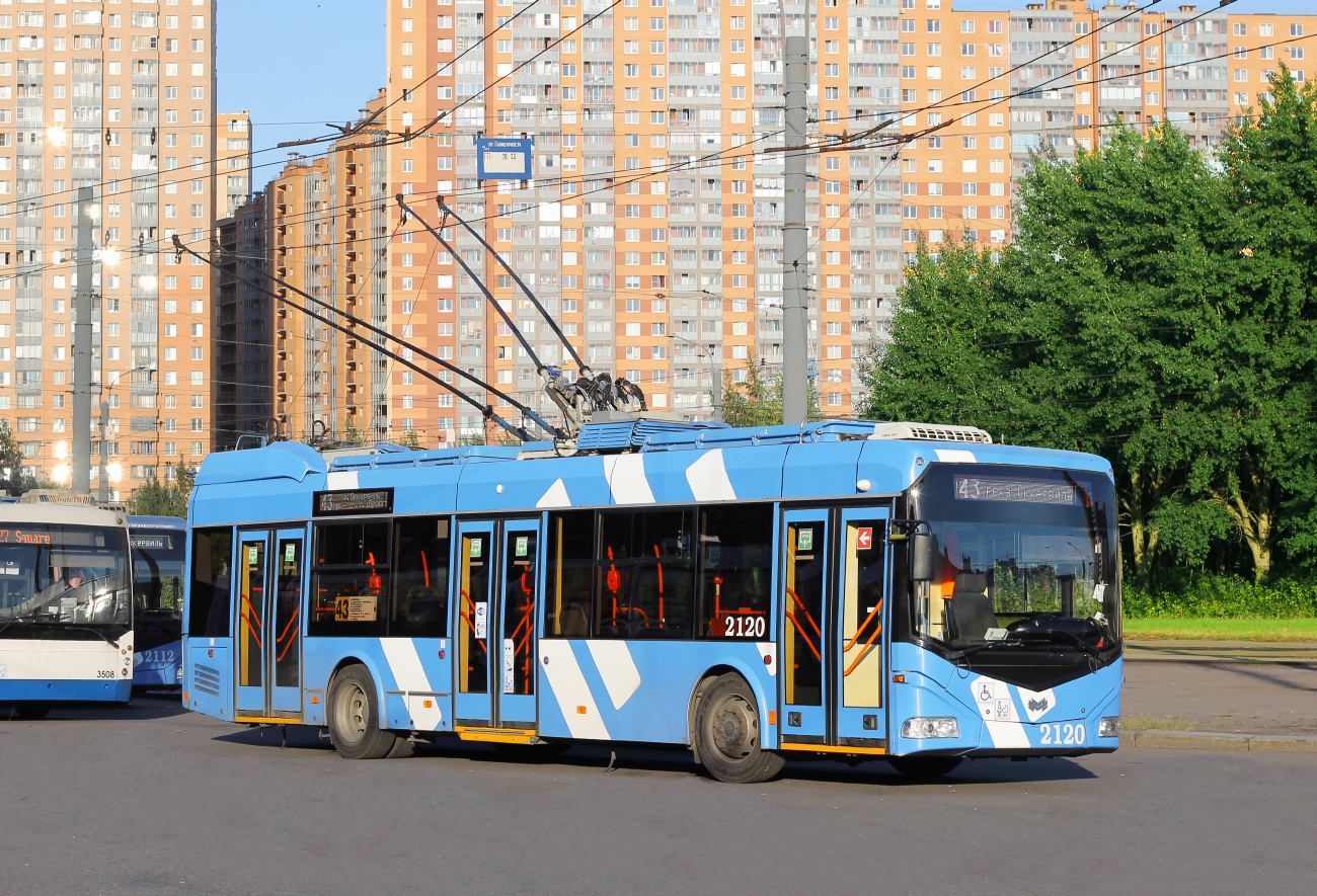 Санкт-Петербург, Тролза-5265.00 «Мегаполис» № 3508; Санкт-Петербург, БКМ 32100D № 2120