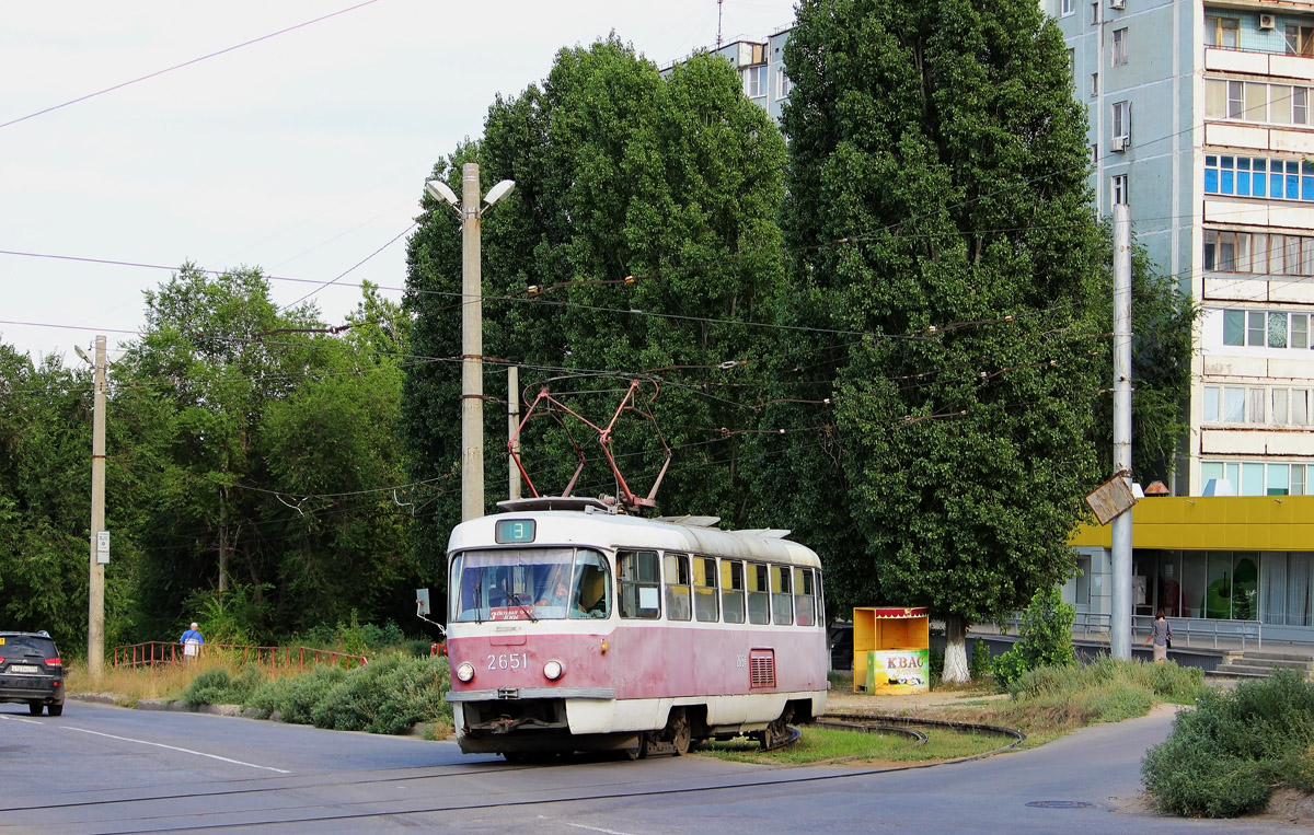 Волгоград, Tatra T3SU (двухдверная) № 2651