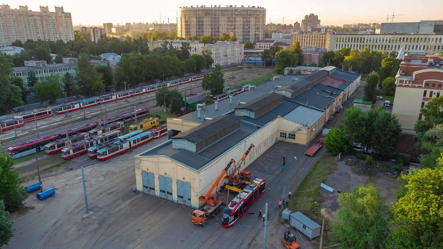 Санкт-Петербург — Происшествия; Санкт-Петербург — Трамвайный парк № 7 Санкт-Петербург — Происшествия; Санкт-Петербург — Трамвайный парк № 7