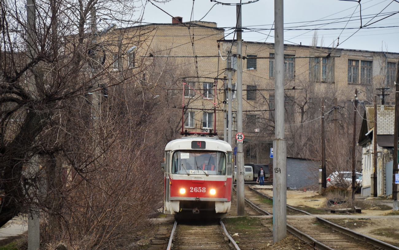 Волгоград, Tatra T3SU (двухдверная) № 2658