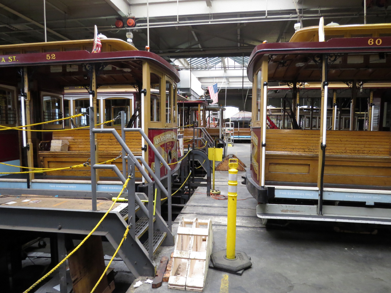 Сан-Франциско, область залива, Muni cable car № 52; Сан-Франциско, область залива, Muni cable car № 60; Сан-Франциско, область залива — Депо кабельного трамвая