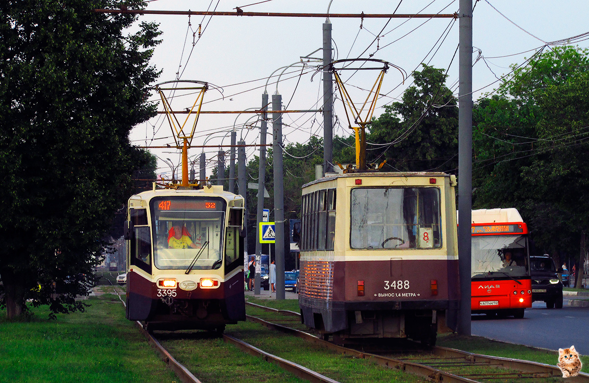 Nijni Novgorod, 71-619KT Nr. 3395; Nijni Novgorod, 71-605 (KTM-5M3) Nr. 3488
