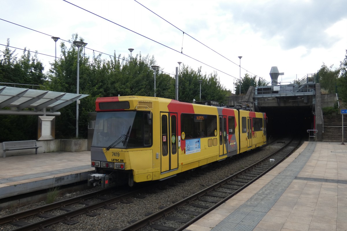 Charleroi, BN/ACEC type 6100 6-axle N°. 7419