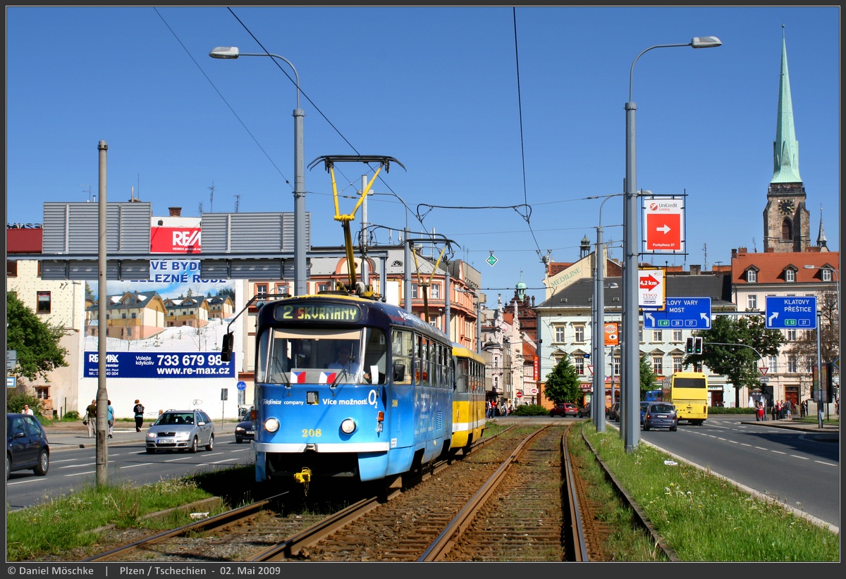 Пилзен, Tatra T3R.P № 208
