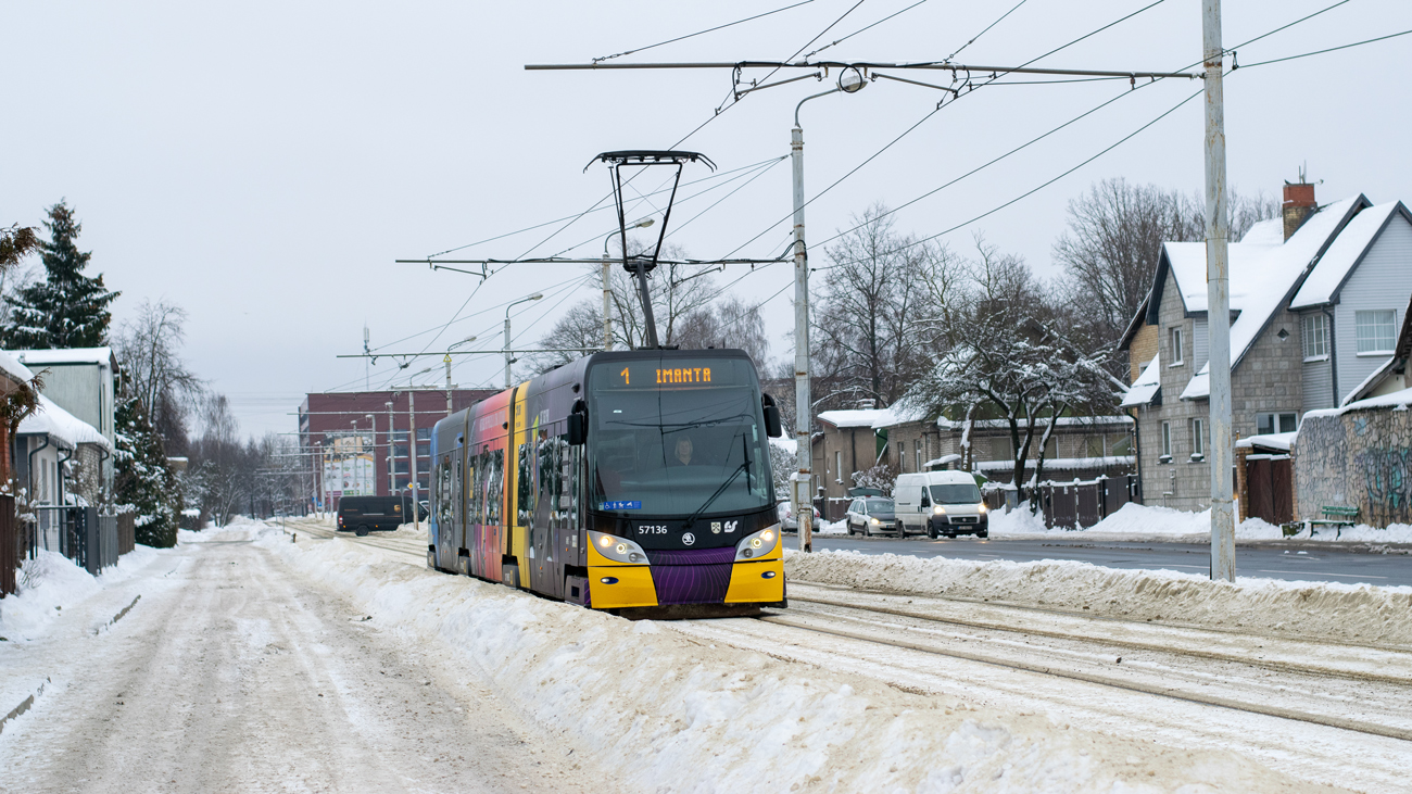 Рига, Škoda 15T ForCity Alfa Riga № 57136