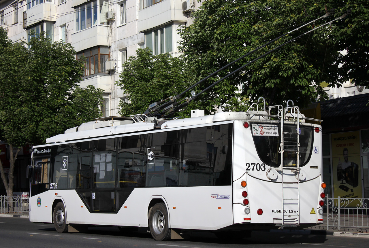 Крымский троллейбус, ВМЗ-5298.01 «Авангард» № 2703 Крымский троллейбус, ВМЗ-5298.01 «Авангард» № 2703
