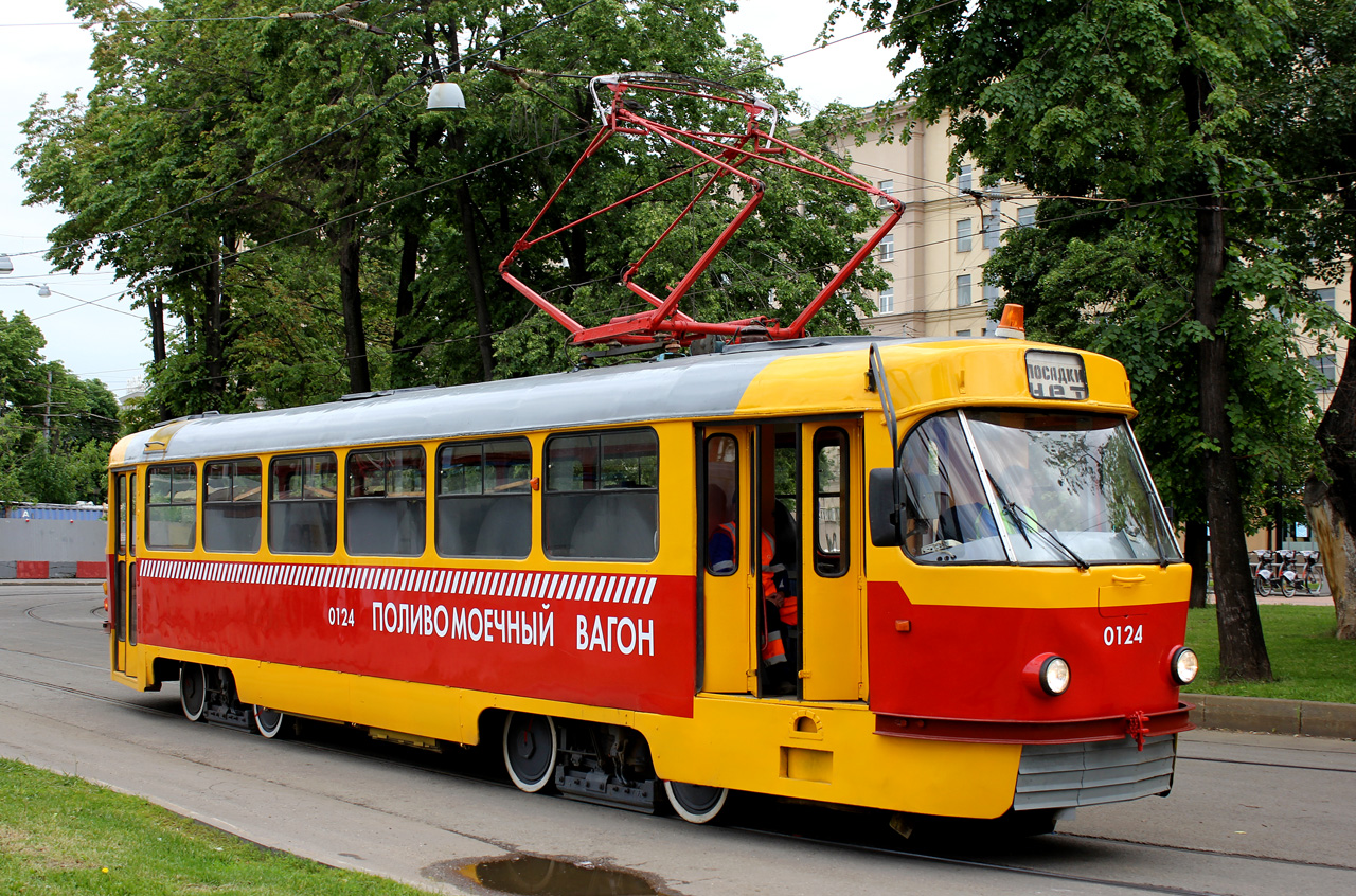 Москва, Tatra T3SU (двухдверная) № 0124
