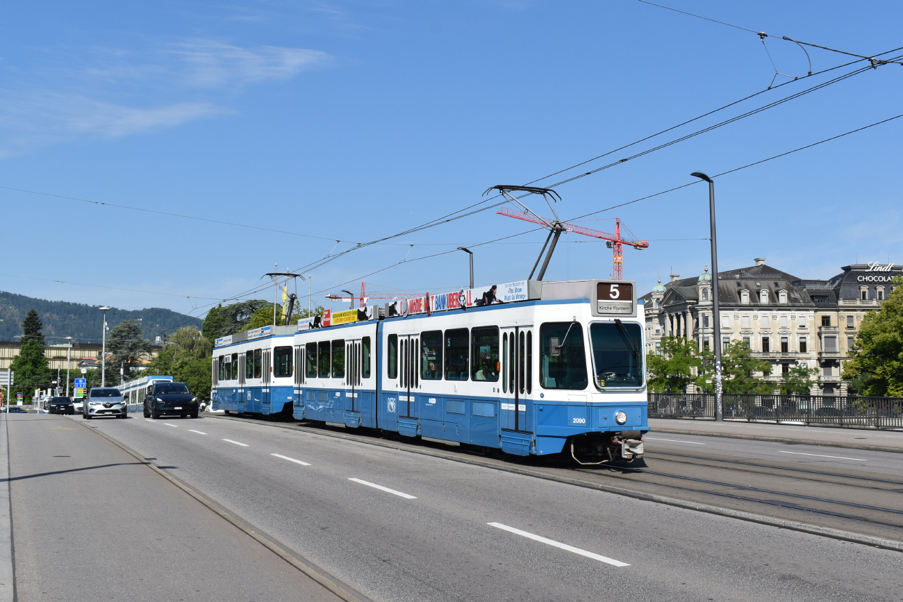 Цюрих, SWP/SIG/BBC Be 4/6 "Tram 2000" № 2090