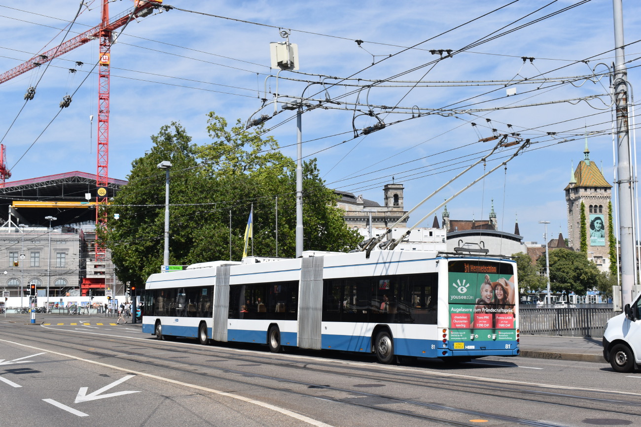 Цюрих, Hess lighTram (BGGT-N2C) № 81 Цюрих, Hess lighTram (BGGT-N2C) № 81