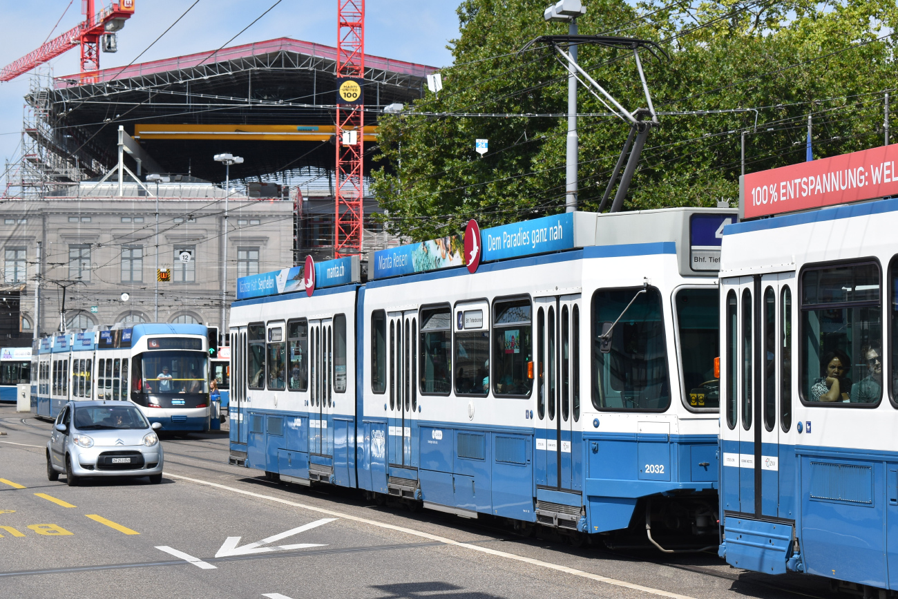 Цюрих, SWS/SWP/BBC Be 4/6 "Tram 2000" № 2032