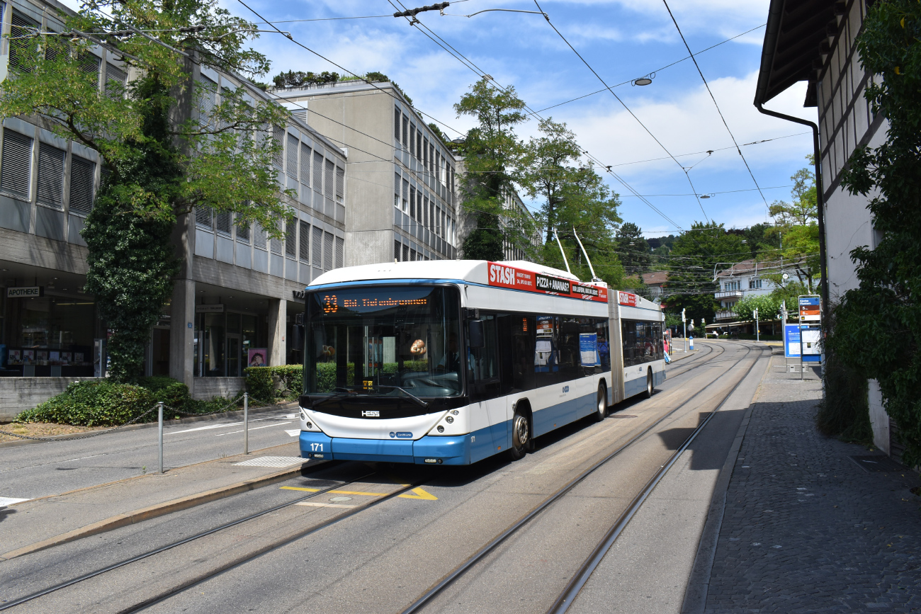 Zürich, Hess SwissTrolley 4 (BGT-N2D) — 171